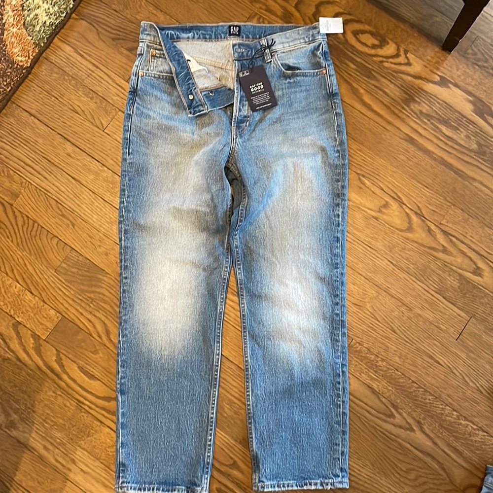 Gap jeans. Cheeky Straight button fly